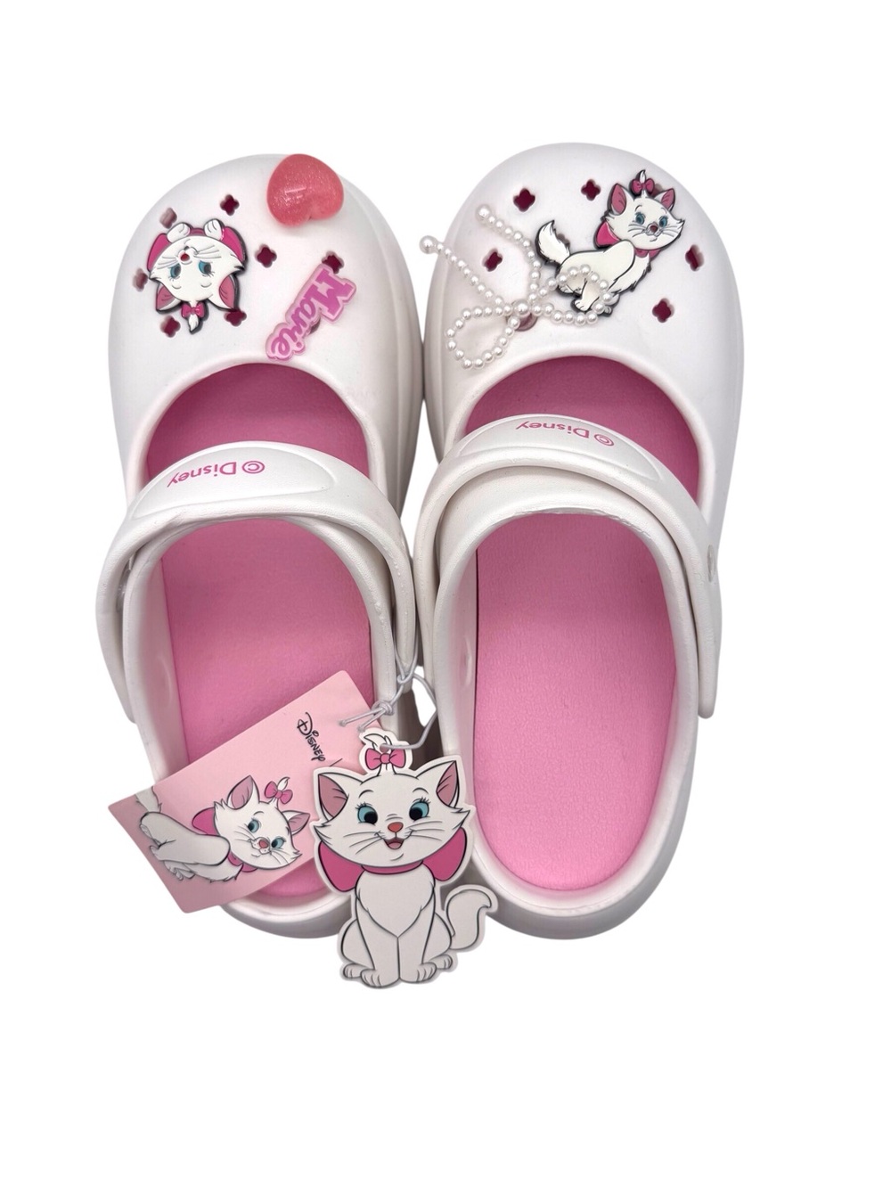 Disney Aristocats Marie Mary Jane clog style slip on clog platform sandals sz 9